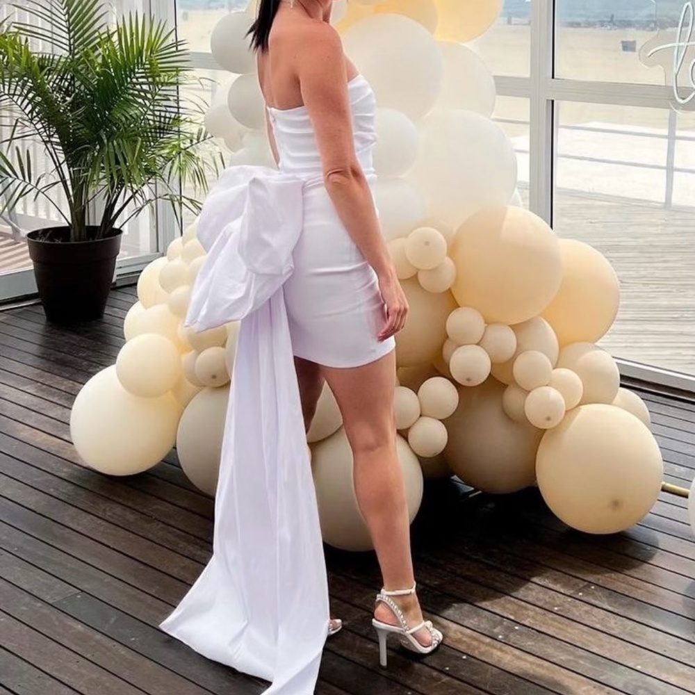 NOOKIE  ADORE 2WAY DRESS IN WHITE   SMALL